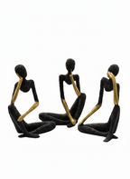 "The Thinker" Abstract Figurines Set Of 3