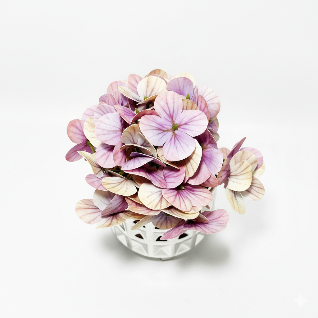 Geometric Textured Artificial Potted Plant