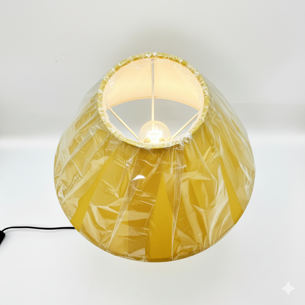 Elegant Ribbed Bedside Lamp