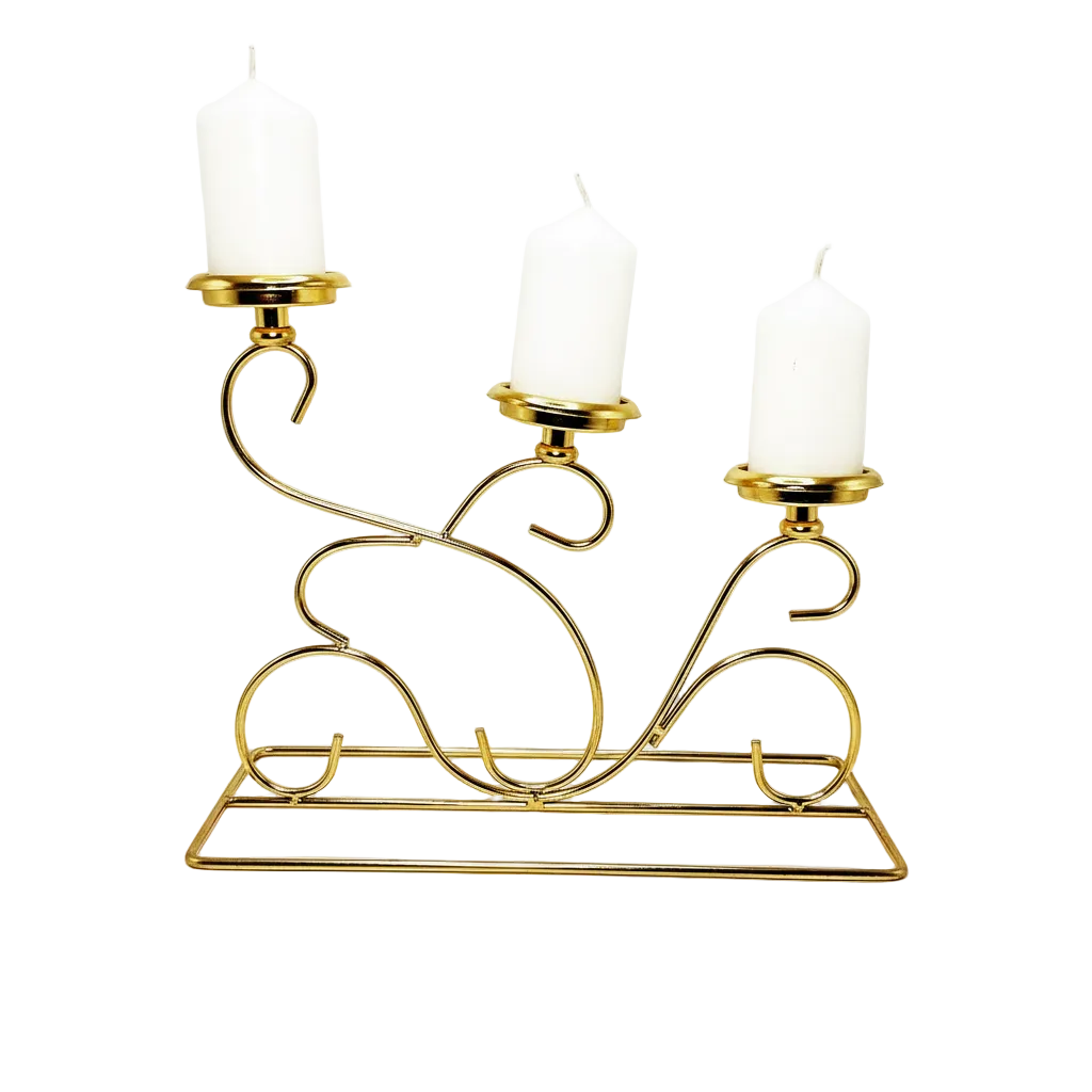 3-Cup Scrollwork Candelabra