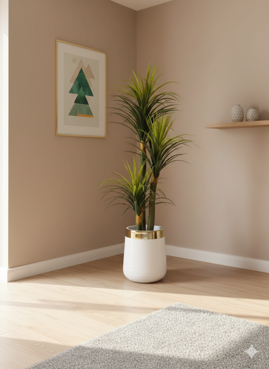 Verdant Triple-Tier Dracaena