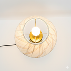 Luxury Gold Crystal Table Lamp Pair