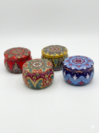 Mandala Pattern Scented Candle Large Tins