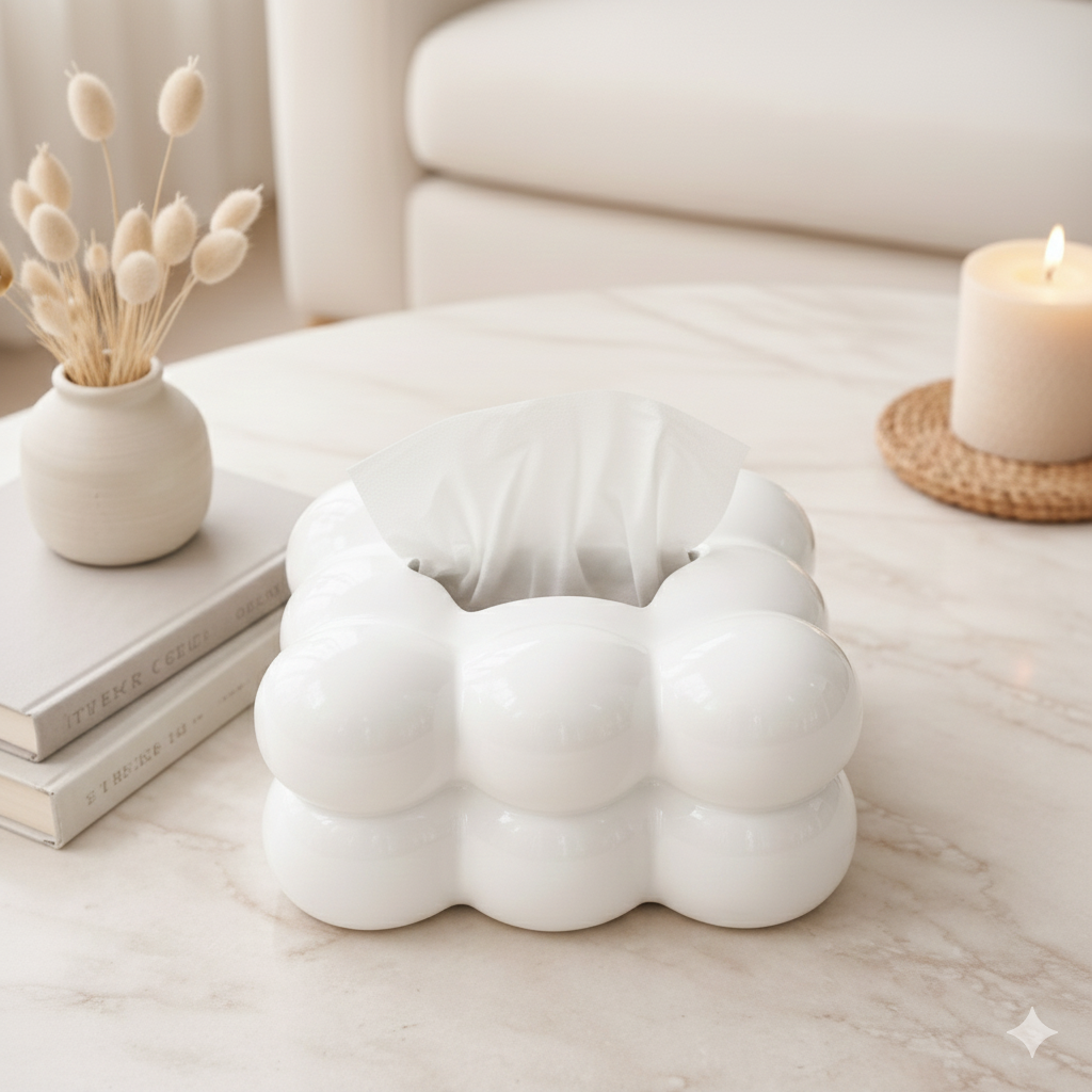Bubble Ceramic Tissue Box