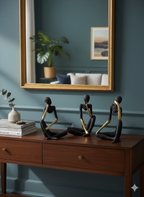 "The Thinker" Abstract Figurines Set Of 3