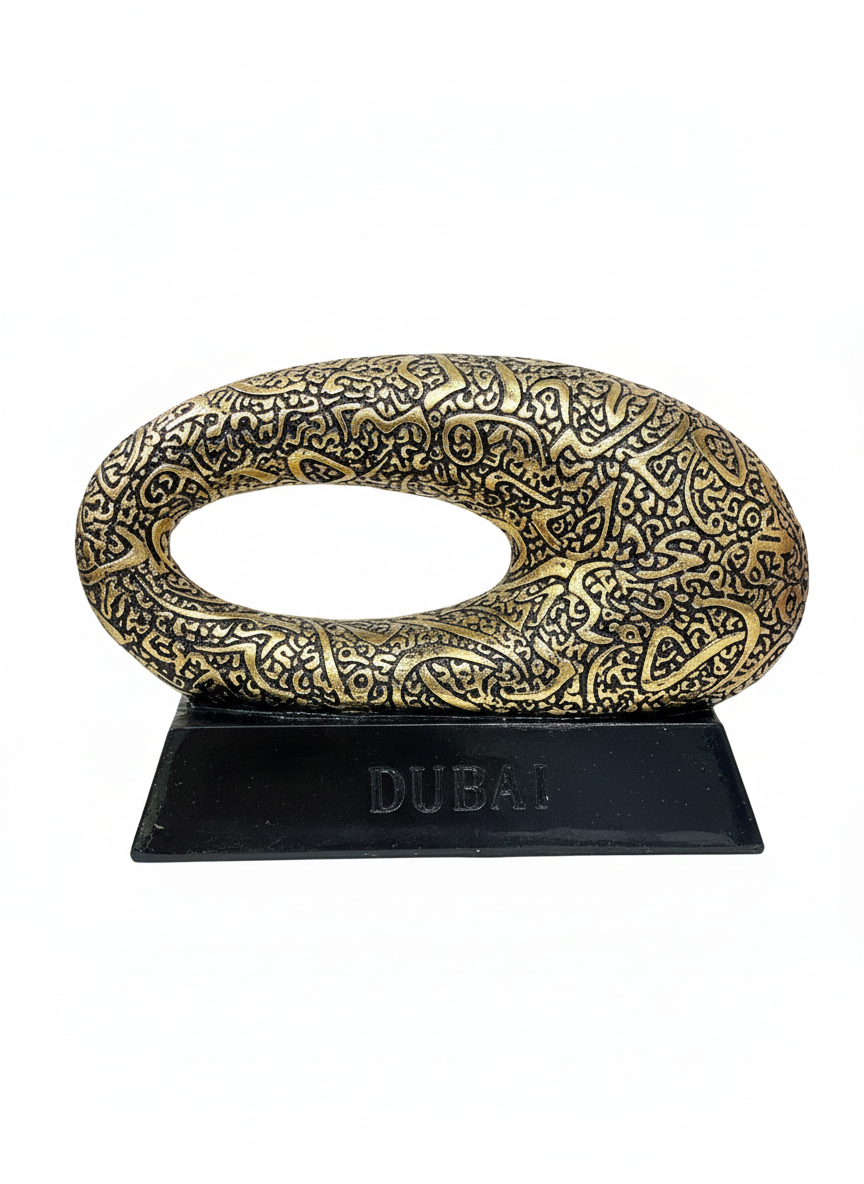 Museum of the Future Calligraphy Statue