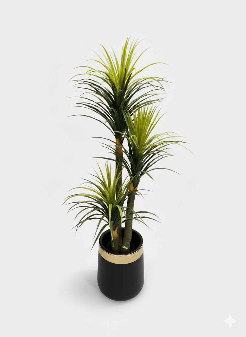 Verdant Triple-Tier Dracaena