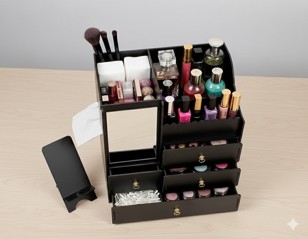 Wooden Vanity Organizer