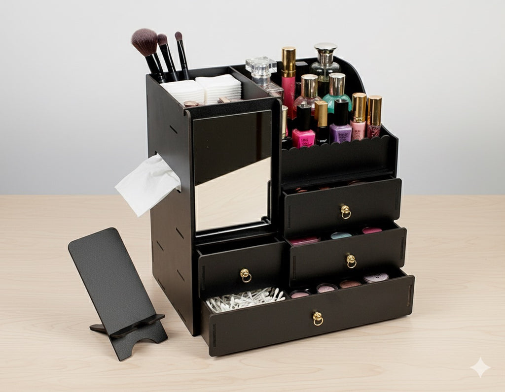 Wooden Vanity Organizer