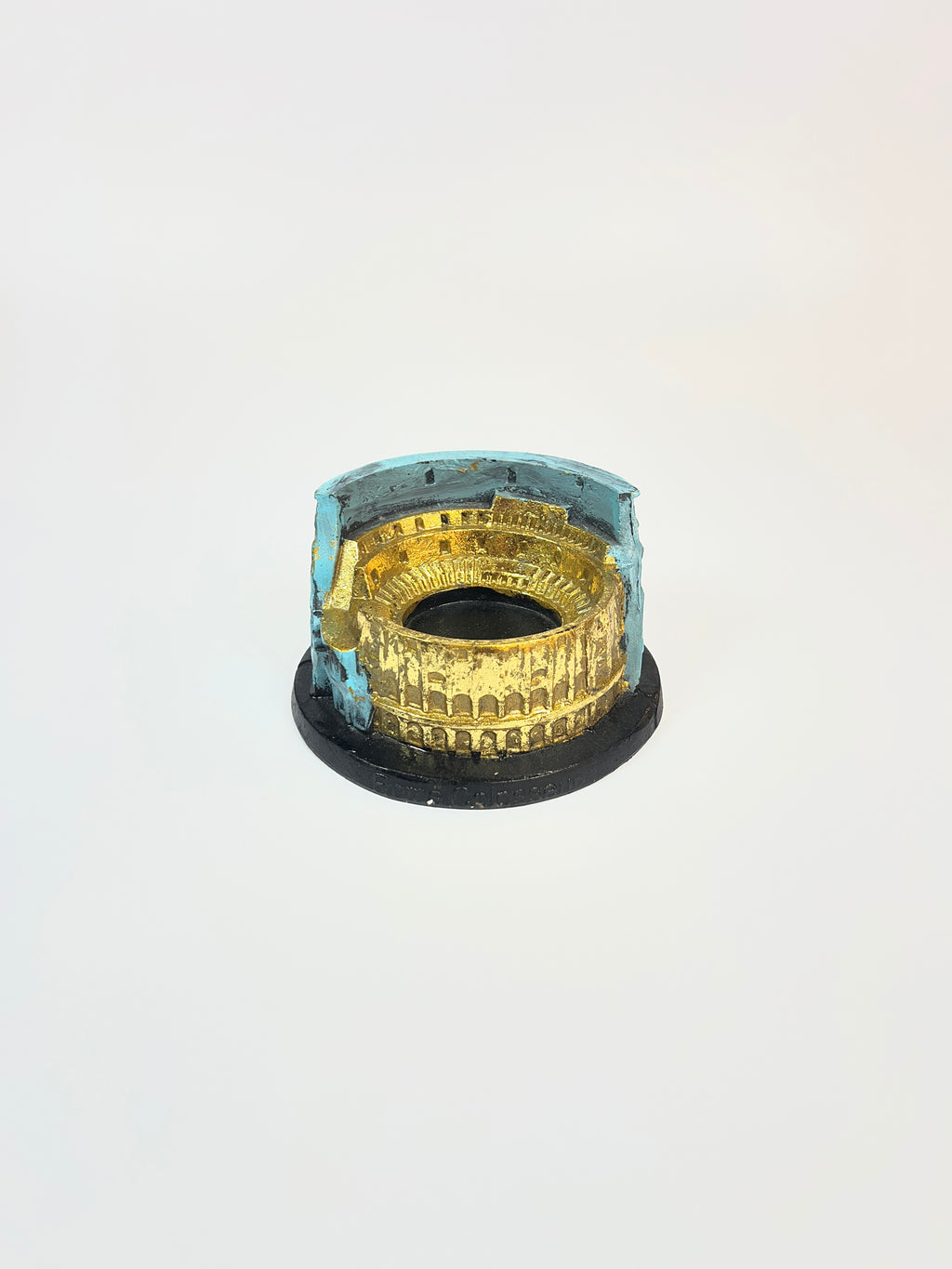 Roman Colosseum Miniature Figurine - Ancient Landmark Fiber Decor