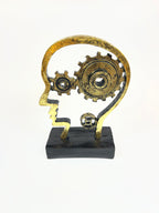 Steampunk "Mind in Motion" Gear Sculpture