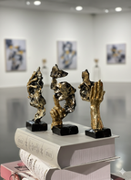 Face Men Sculptures Set Of 3