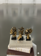 Face Men Sculptures Set Of 3