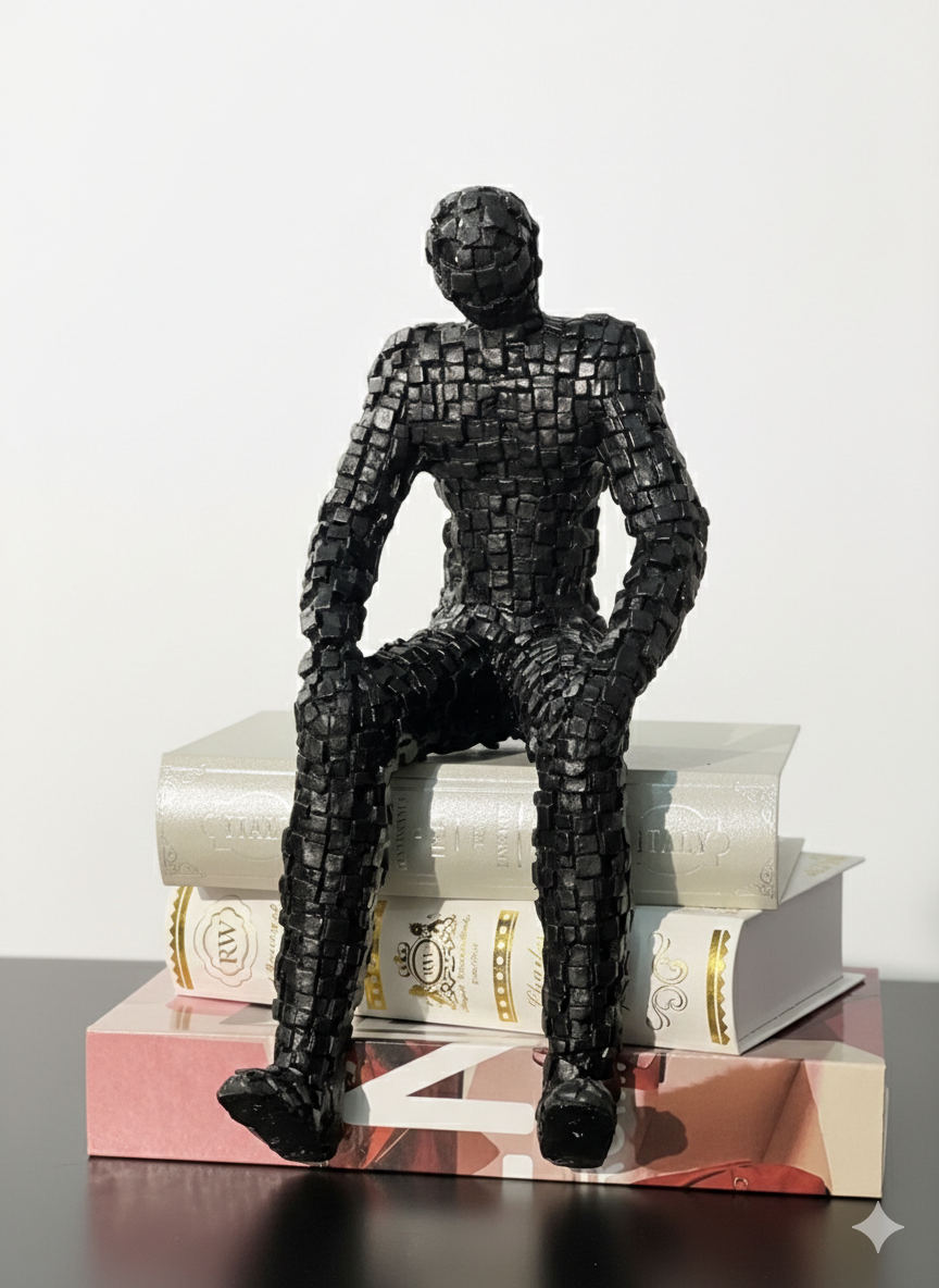 Pixelated Human Figurine