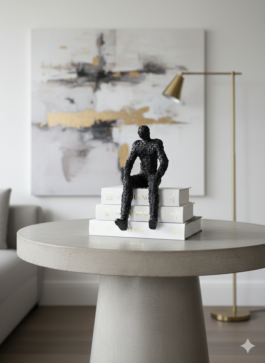 Pixelated Human Figurine