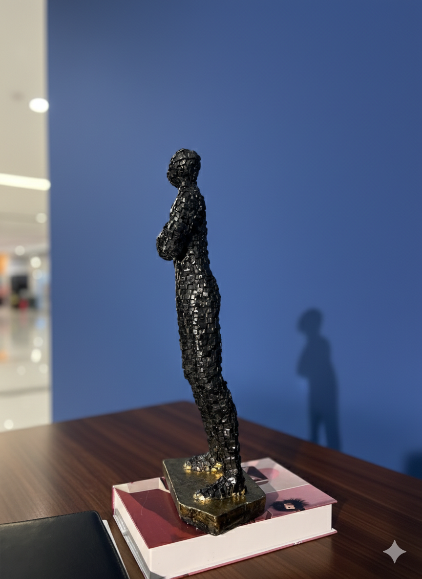 Pixelated Human Figurine