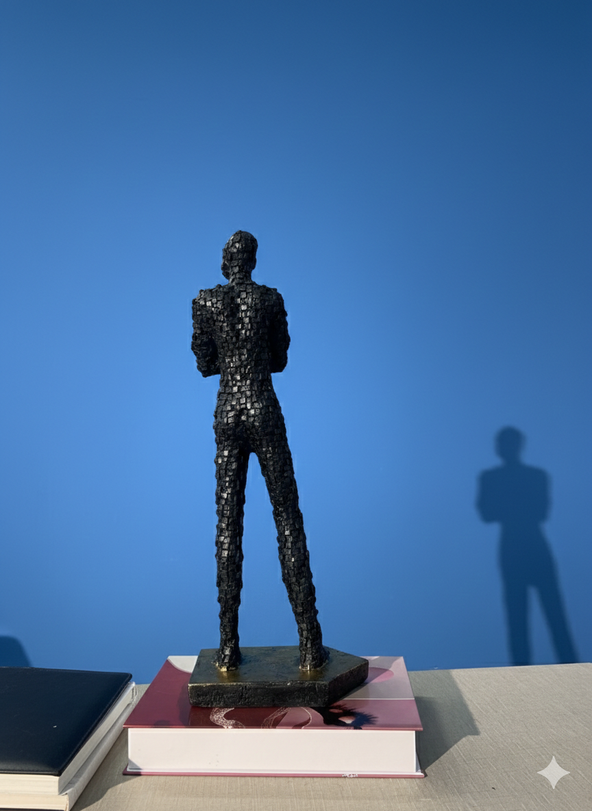 Pixelated Human Figurine