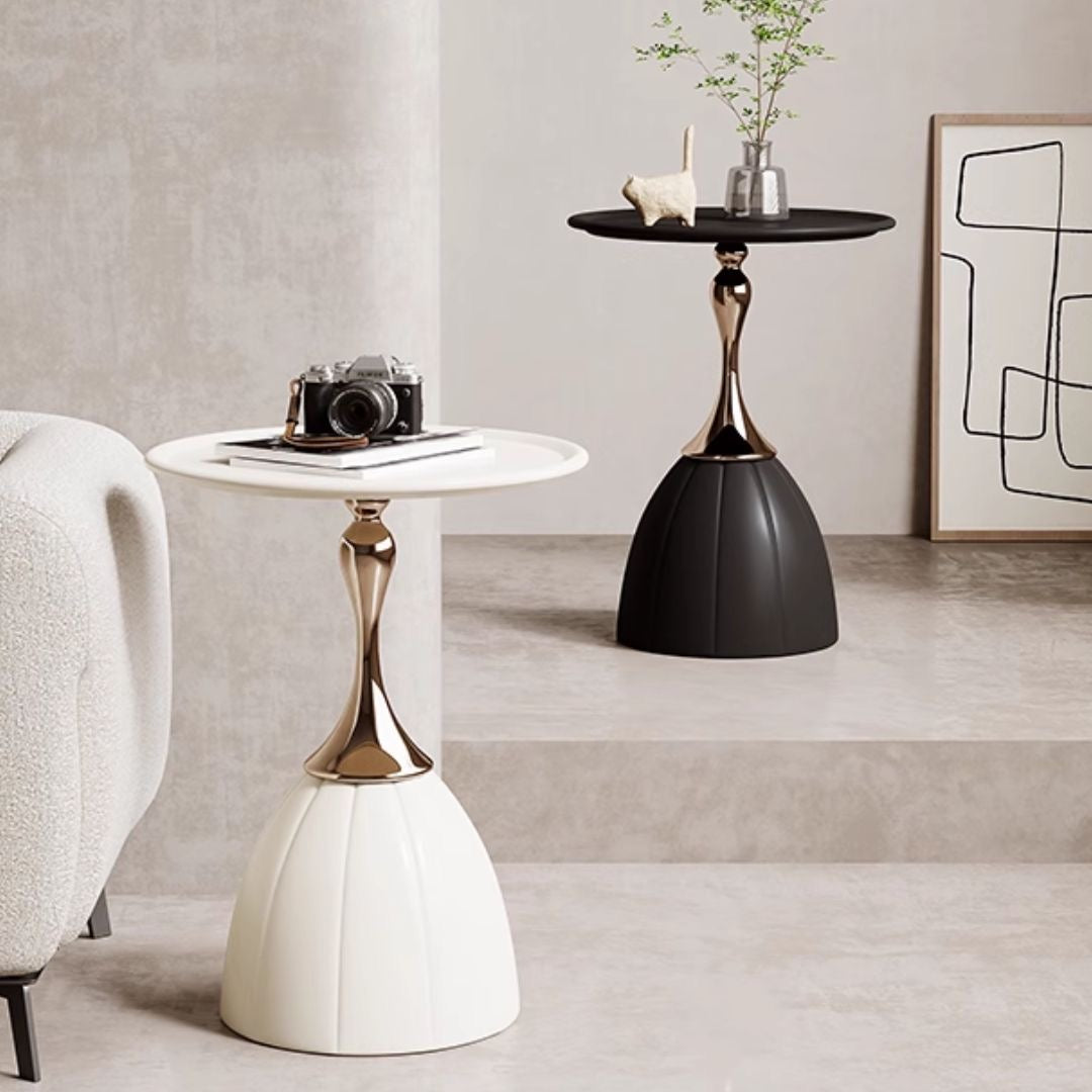 Tulip-Base Pedestal Side Table