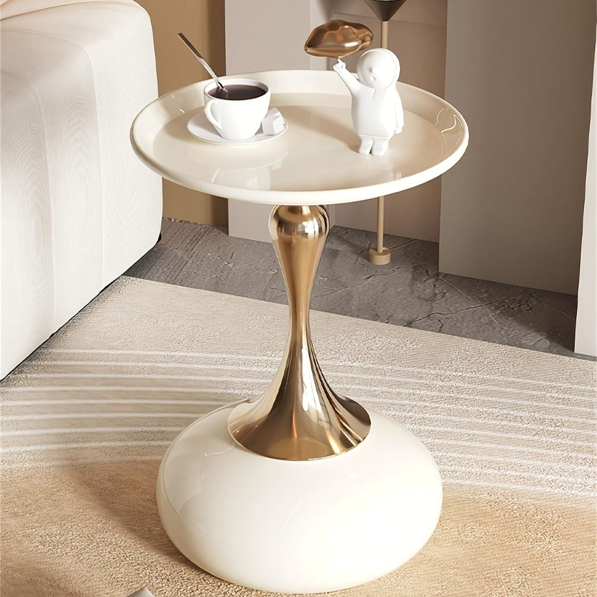 Modern Pedestal Side Table