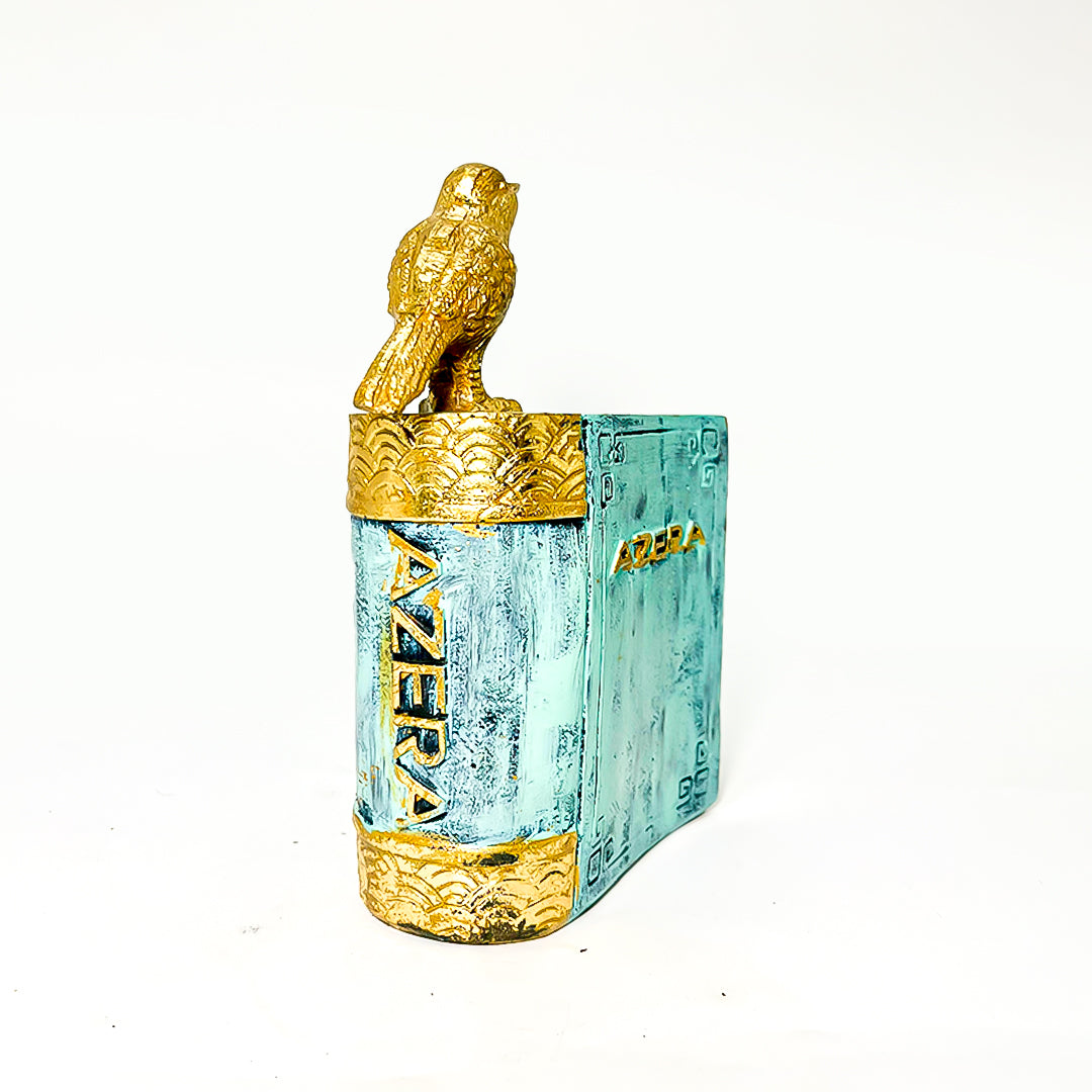 Azera Vintage-Style "Bird on Book" Pen Holder