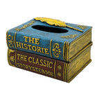Vintage Book-Shaped Tissue Box Holder