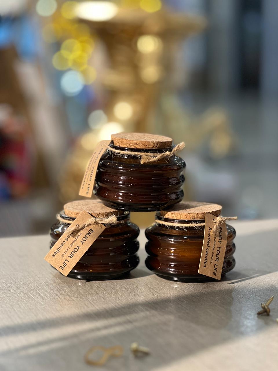 Curvy Cork Jar Scented Candle