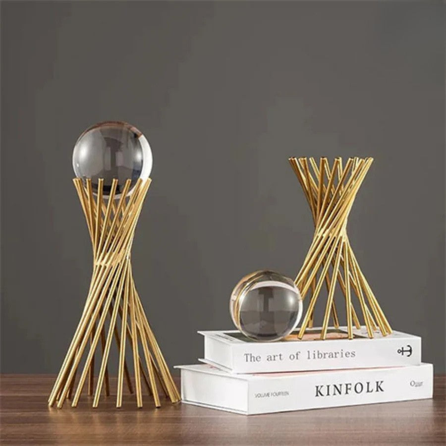 Crystal Ball-Triangular Ornament